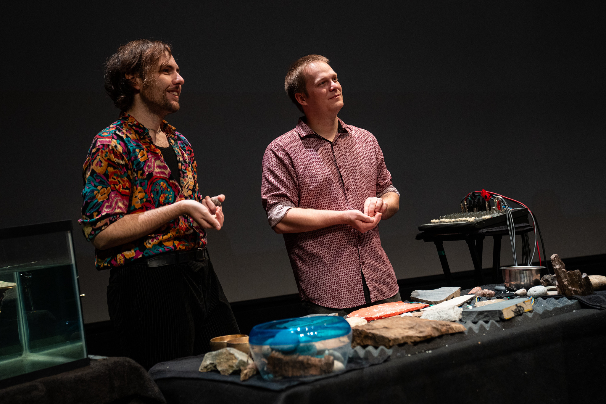 Loadbang performing Reading Mantle Petrology at the Qualcomm Institute.